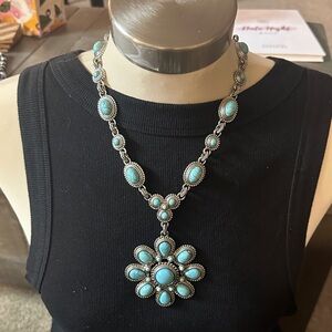 Turquoise Silver Necklace